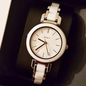 NIB DKNY NY2588 Ellington Two-Tone Watch